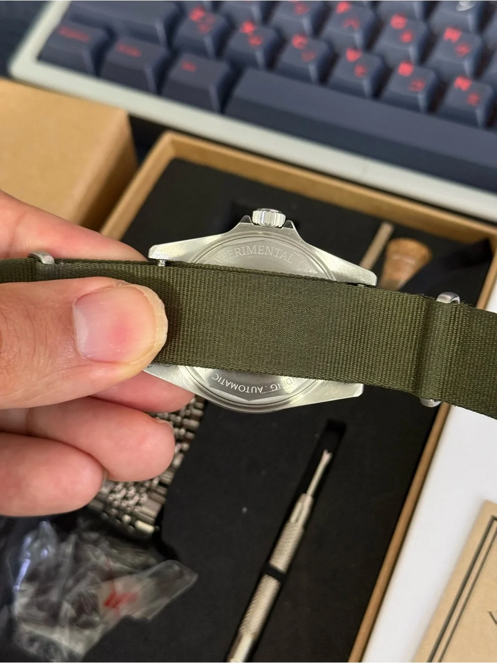 WMT Men's Dive Watch with Olive Green NATO Strap - Royal Marine Diverman